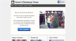 Desktop Screenshot of goreschristmastrees.com